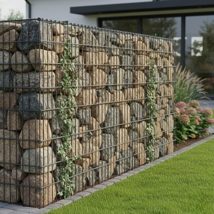 schönes Ergebnis von Gabion selbst bauen
