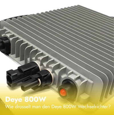 Wie drosselt man den Deye 800W Wechselrichter?