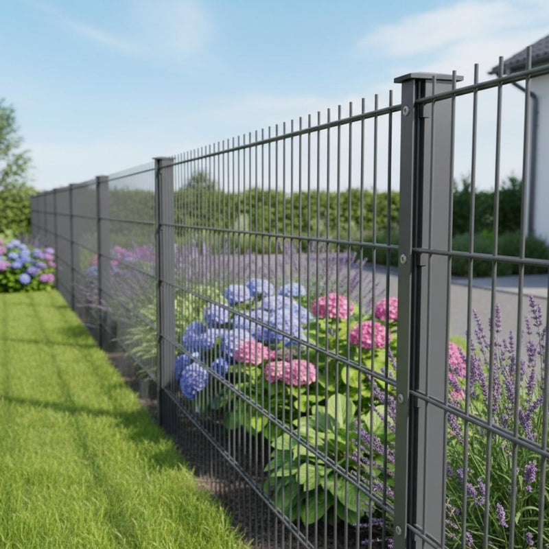 Zaun in Garten mit Zaun-Baugenehmigung