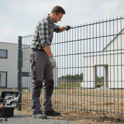Doppelstabmattenzaun Montage erklärt – Anleitung