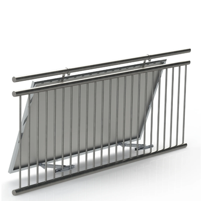 Balkonhaken-Set für Solarmodul – Befestigungssystem für Balkonkraftwerk bis 30° verstellbare Neigung